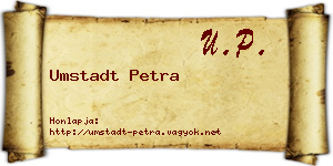 Umstadt Petra névjegykártya